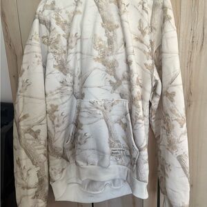 Comfort sweats White and Tan Camouflage Hoodie & Pant